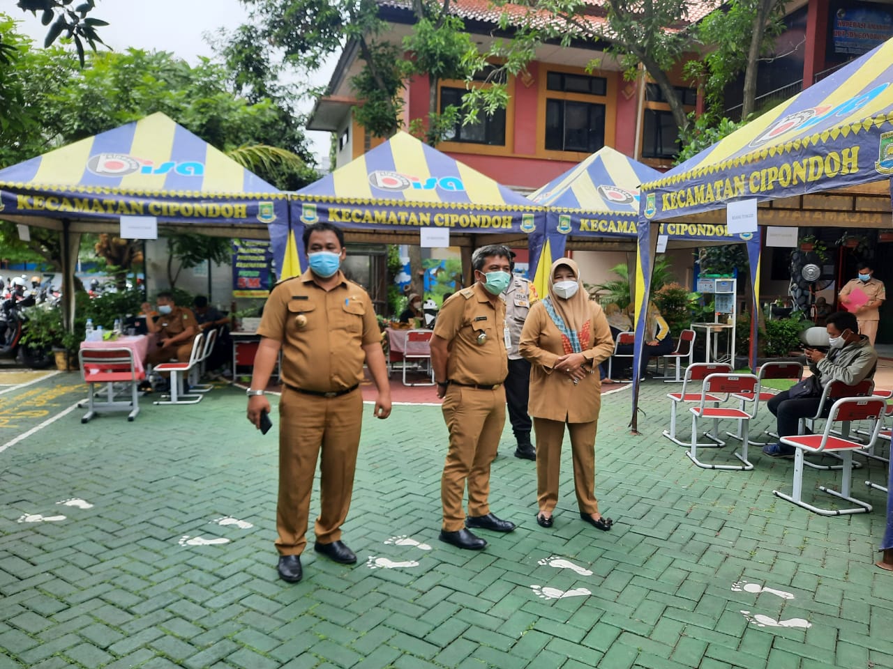 Kick Off Pelaksanaan Vaksinasi anak usia 6-11 tahun di SDN 4 Kel.gondrong