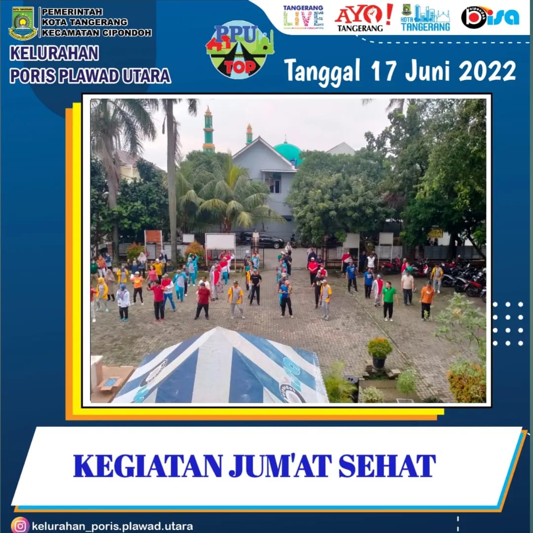 melaksanakan senam bersama 