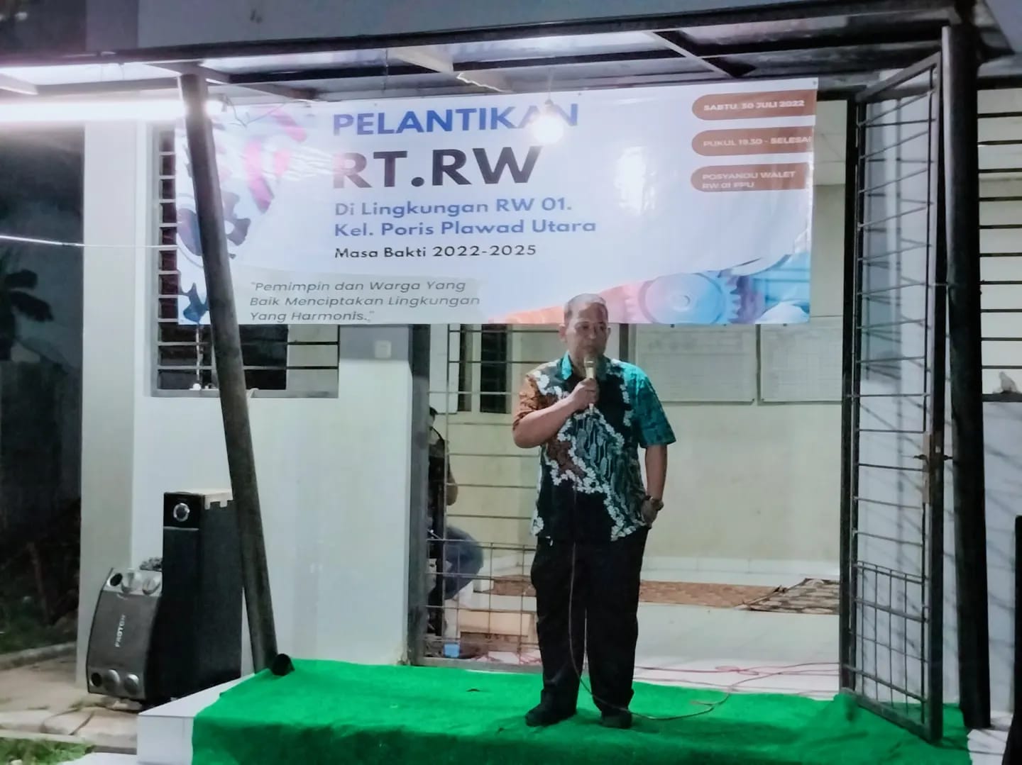 Pelantikan dan pengambilan sumpah Ketua RW dan RT. wilayah RW.001