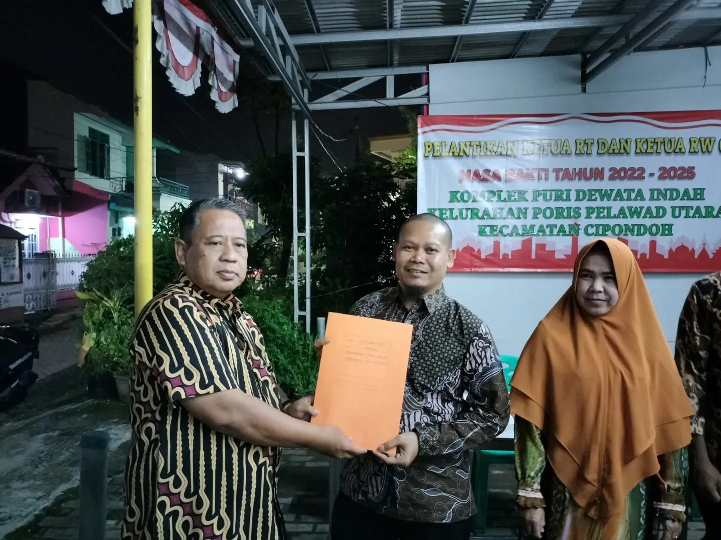 Pelantikan Ketua RW 06 dan Ketua RT Kelurahan Poris Plawad Utara.