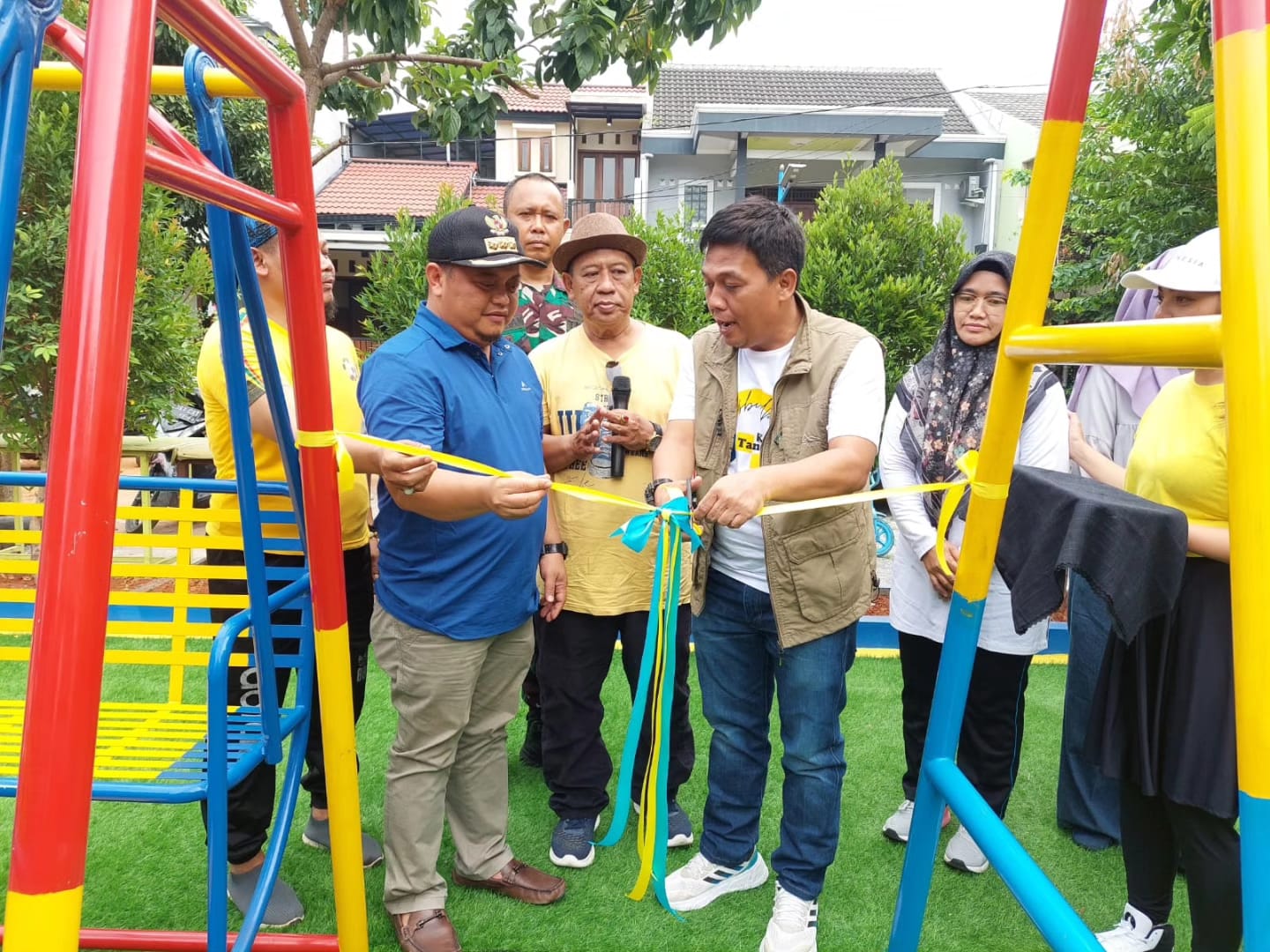 Peresmian Taman Bermain dan Joging Track di RW 006 Kelurahan Poris Plawad Utara 