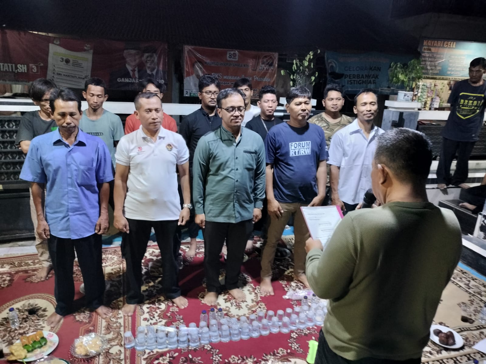Pengukuhan Pengurus RT dan RW.010 Kelurahan Poris Plawad Utara